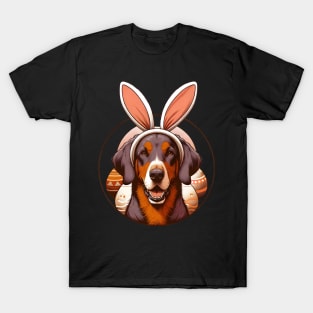 Bavarian Mountain Scent Hound in Bunny Ears Easter Delight T-Shirt